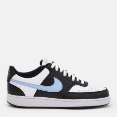 Акція на Женские кеди низькі Nike Court Vision Lo Nn DH3158-007 37.5 (6.5US) 23.5 см Чорний/Білий/Блакитний від Rozetka