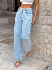 Акція на Джинси Regular Fit жіночі SHEIN GD-00195427 40 Сині від Rozetka