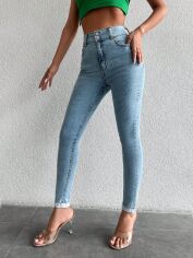 Акція на Джинси Skinny жіночі SHEIN GD-00178802 XS-Petite Сині від Rozetka