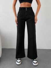 Акція на Джинси Кльош жіночі SHEIN GD-00195819 29 Чорні від Rozetka