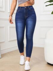 Акція на Джинси жіночі SHEIN GD-00211499 XXS-Petite Темно-сині від Rozetka