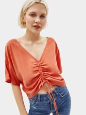 Акція на Топ жіночий Bershka XAZ237733YNSM L Блідо-цегляний від Rozetka