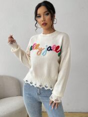 Акція на Джемпер жіночий SHEIN GD-00204472 L Білий від Rozetka