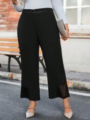 Акція на Штани жіночі SHEIN GD-00205407 4XL Чорні від Rozetka