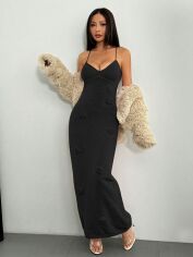 Акція на Сукня осіння жіноча SHEIN GD-00211809 S Чорна від Rozetka