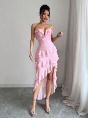 Акція на Сукня літня жіноча Shein GD-00227281 S Світло-рожева від Rozetka