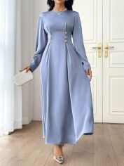 Акція на Сукня осіння жіноча SHEIN GD-00205465 S Синя від Rozetka
