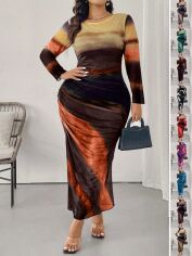 Акція на Сукня осіння жіноча SHEIN GD-00227280 2XL Комбінована від Rozetka