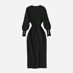 Акція на Сукня осіння жіноча SHEIN GD-00220695 1XL Чорна від Rozetka