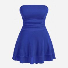 Акція на Сукня жіноча SHEIN GD-00221133 3XL Синя від Rozetka