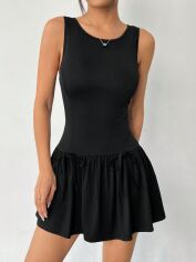 Акція на Сукня літня жіноча SHEIN GD-00219549 S Чорна від Rozetka