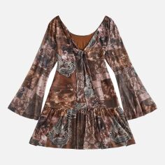 Акція на Сукня осіння жіноча SHEIN GD-00219556 3XL Комбінована від Rozetka