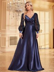Акція на Сукня осіння жіноча SHEIN GD-00199451 XL Темно-синя від Rozetka