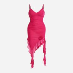 Акція на Сукня літня жіноча SHEIN GD-00219245 L Фуксія від Rozetka