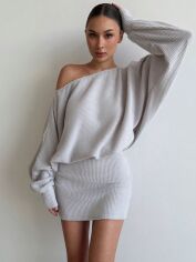 Акція на Сукня літня жіноча SHEIN GD-00225564 M Сіре від Rozetka