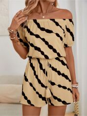 Акція на Комбінезон жіночий SHEIN GD-00227076 L Кремовий від Rozetka