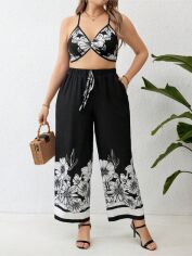 Акція на Костюм жіночий SHEIN GD-00201757 3XL Чорний від Rozetka