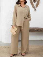 Акція на Костюм жіночий SHEIN GD-00203159 1XL Кремовий від Rozetka