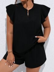 Акція на Костюм оверсайз жіночий SHEIN GD-00204540 2XL Чорний від Rozetka