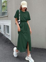 Акція на Костюм оверсайз жіночий SHEIN GD-00213843 XL Темно-зелений від Rozetka
