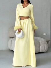 Акція на Костюм жіночий SHEIN GD-00209743 L Жовтий від Rozetka