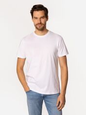 Акція на Футболка бавовняна довга чоловіча Lee Cooper Obutch-875 XL Біла від Rozetka