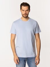 Акція на Футболка бавовняна довга чоловіча Lee Cooper Classic-1160 2XL Блакитна від Rozetka