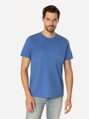 Акція на Футболка бавовняна довга чоловіча Lee Cooper Obutch-875 2XL Синя від Rozetka