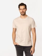 Акція на Футболка бавовняна довга чоловіча Lee Cooper Oslo-8515 L Бежева від Rozetka