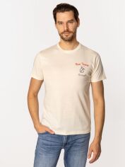 Акція на Футболка бавовняна довга чоловіча Lee Cooper Bon Voyage-1145 XL Світло-жовта від Rozetka