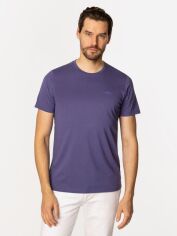 Акція на Футболка бавовняна довга чоловіча Lee Cooper Obutch-875 2XL Фіолетова від Rozetka