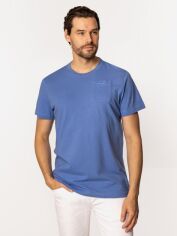 Акція на Футболка бавовняна довга чоловіча Lee Cooper Pocket-1160 M Фіолетова від Rozetka