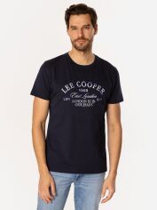 Акція на Футболка бавовняна довга чоловіча Lee Cooper Slog1-1160 XL Темно-синя від Rozetka