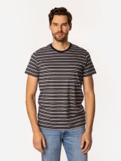 Акція на Футболка бавовняна довга чоловіча Lee Cooper Stripes2-4180 M Сіра від Rozetka