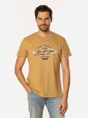 Акція на Футболка бавовняна довга чоловіча Lee Cooper Diamond3-1160 XL Гірчична від Rozetka