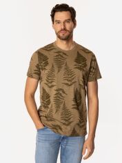 Акція на Футболка бавовняна довга чоловіча Lee Cooper Fern-3170 L Хакі від Rozetka