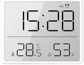 Акція на Багатофункціональний електронний годинник Xiaomi YIDA Time 8218 White від Rozetka