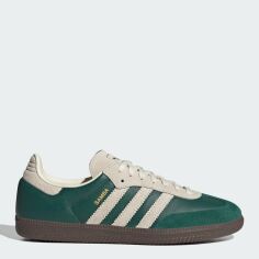 Акція на Жіночі кеди низькі Adidas Samba Og JI3215 39.5 (6UK) 24.5 см Cgreen/Crewht/Gum5 від Rozetka