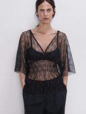 Акція на Блузка жіноча Zara XAZ230870XUDF L Чорна від Rozetka