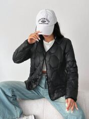Акція на Куртка жіноча демісезонна SHEIN GD-00199936 L Чорна від Rozetka