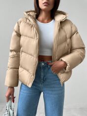 Акція на Куртка жіноча демісезонна SHEIN GD-00198331 S Кремова від Rozetka