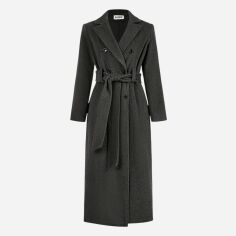 Акція на Пальто жіноче SHEIN GD-00197901 L Сіре від Rozetka