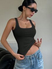 Акція на Майка жіноча SHEIN GD-00193183 S Чорна від Rozetka