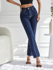 Акція на Джинси Regular Fit жіночі SHEIN GD-00195003 40 Темно-сині від Rozetka