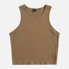 Акція на Топ жіночий SHEIN GD-00223156 3XL Пісочний від Rozetka