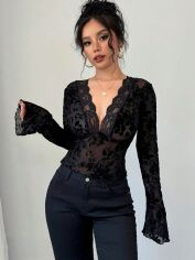 Акція на Топ жіночий SHEIN GD-00227373 L Чорний від Rozetka