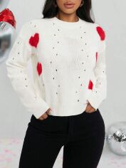 Акція на Джемпер жіночий SHEIN GD-00193692 XL Білий від Rozetka