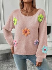 Акція на Джемпер жіночий SHEIN GD-00200215 S Рожевий від Rozetka