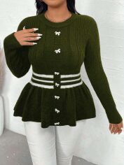 Акція на Джемпер жіночий SHEIN GD-00214670 1XL Зелений від Rozetka