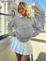 Акція на Джемпер жіночий SHEIN GD-00193603 M Кремовий від Rozetka